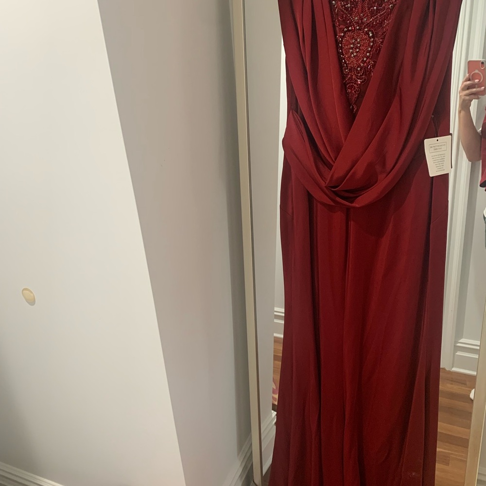 Elegant Red Evening Gown
